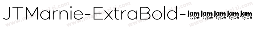 JTMarnie-ExtraBold字体转换