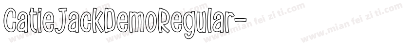 CatieJackDemoRegular字体转换