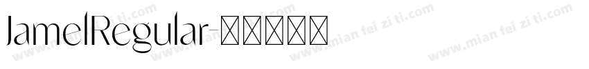 JamelRegular字体转换