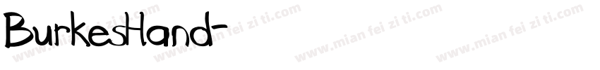 BurkesHand字体转换