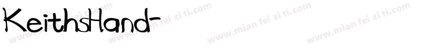 KeithsHand字体转换