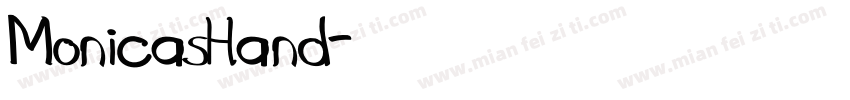 MonicasHand字体转换
