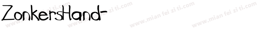 ZonkersHand字体转换