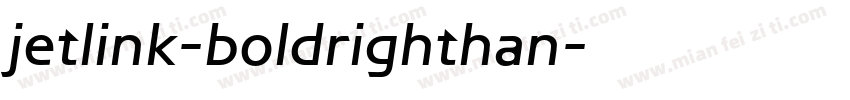 jetlink-boldrighthan字体转换