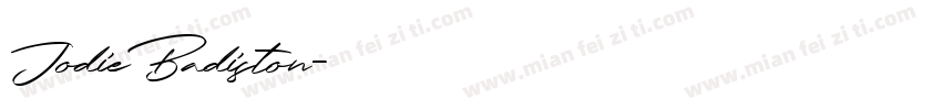 JodieBadiston字体转换