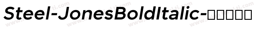 Steel-JonesBoldItalic字体转换