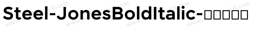 Steel-JonesBoldItalic字体转换