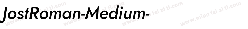 JostRoman-Medium字体转换