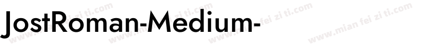 JostRoman-Medium字体转换