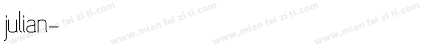 julian字体转换