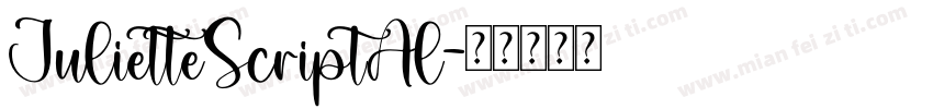 JulietteScriptAl字体转换