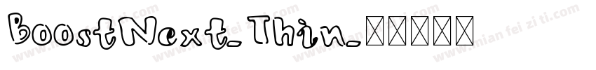 BoostNext-Thin字体转换