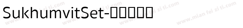 SukhumvitSet字体转换