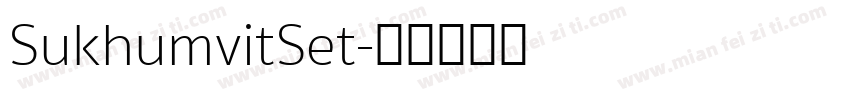 SukhumvitSet字体转换