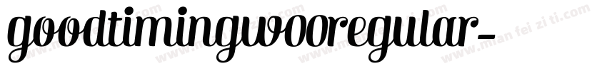 goodtimingw00regular字体转换