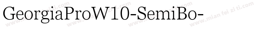 GeorgiaProW10-SemiBo字体转换