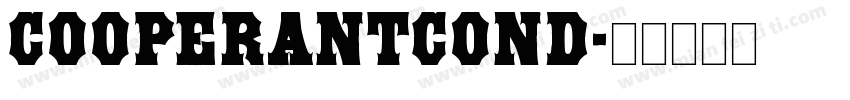 CooperAntConD字体转换