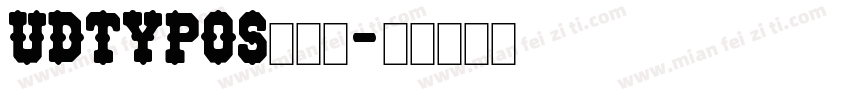 UDTypos515字体转换