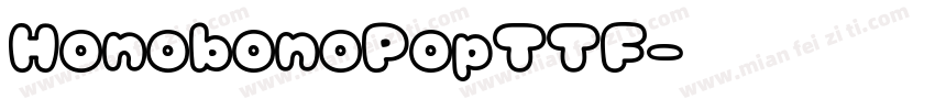 HonobonoPopTTF字体转换