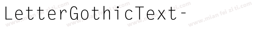 LetterGothicText字体转换
