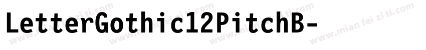 LetterGothic12PitchB字体转换