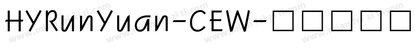 HYRunYuan-CEW字体转换