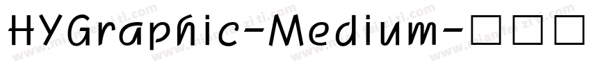 HYGraphic-Medium字体转换
