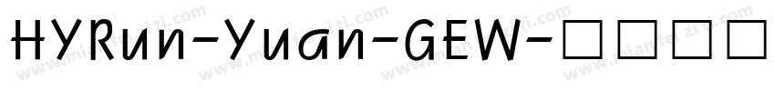 HYRun-Yuan-GEW字体转换