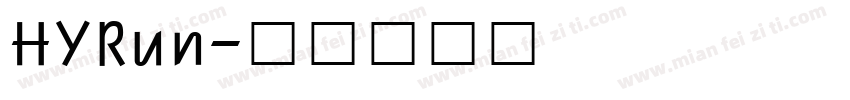 HYRun字体转换