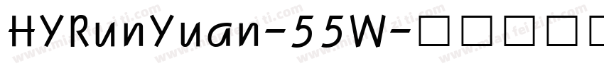 HYRunYuan-55W字体转换