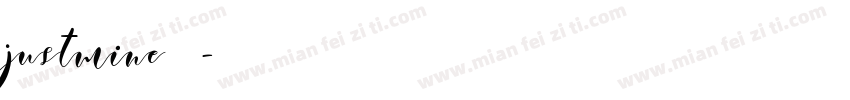 justmine字体字体转换