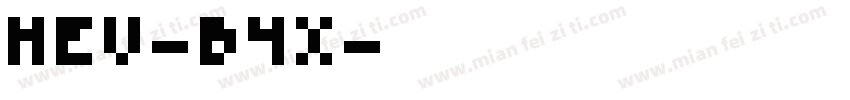 NEU-B4X字体转换