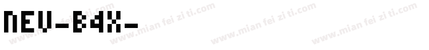 NEU-B4X字体转换