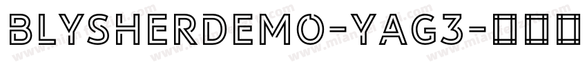 BlysherDemo-yaG3字体转换