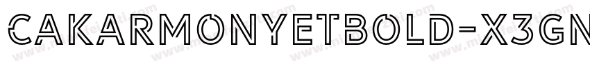 CakarMonyetBold-X3Gng字体转换