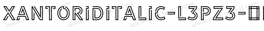 XantoridItalic-L3Pz3字体转换