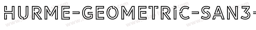 hurme-geometric-san3字体转换