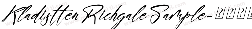 KladisttenRichgaleSample字体转换
