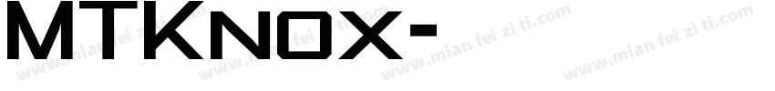 MTKnox字体转换