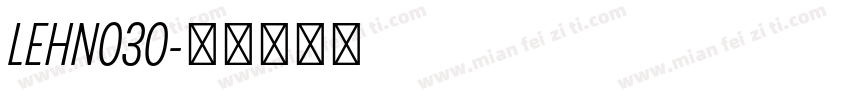 LEHN030字体转换