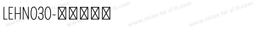 LEHN030字体转换