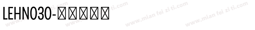 LEHN030字体转换