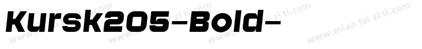 Kursk205-Bold字体转换
