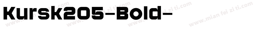 Kursk205-Bold字体转换