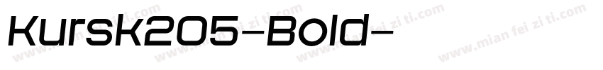 Kursk205-Bold字体转换