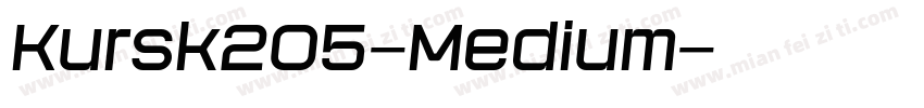 Kursk205-Medium字体转换