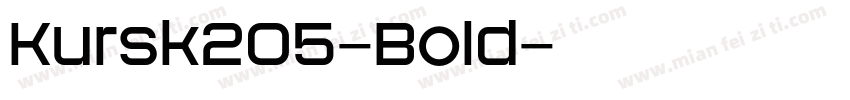 Kursk205-Bold字体转换