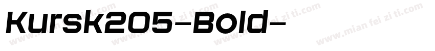 Kursk205-Bold字体转换
