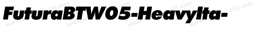 FuturaBTW05-HeavyIta字体转换