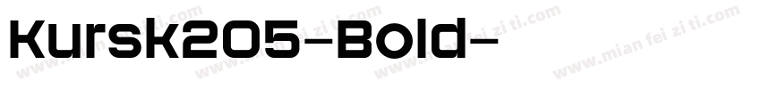 Kursk205-Bold字体转换